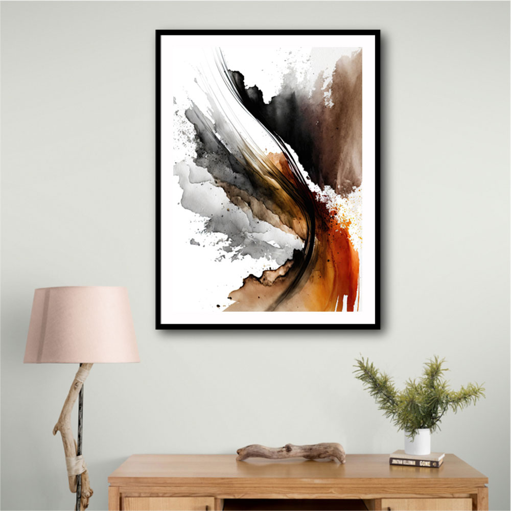 Ink Splash Abstract 41 Wall Art