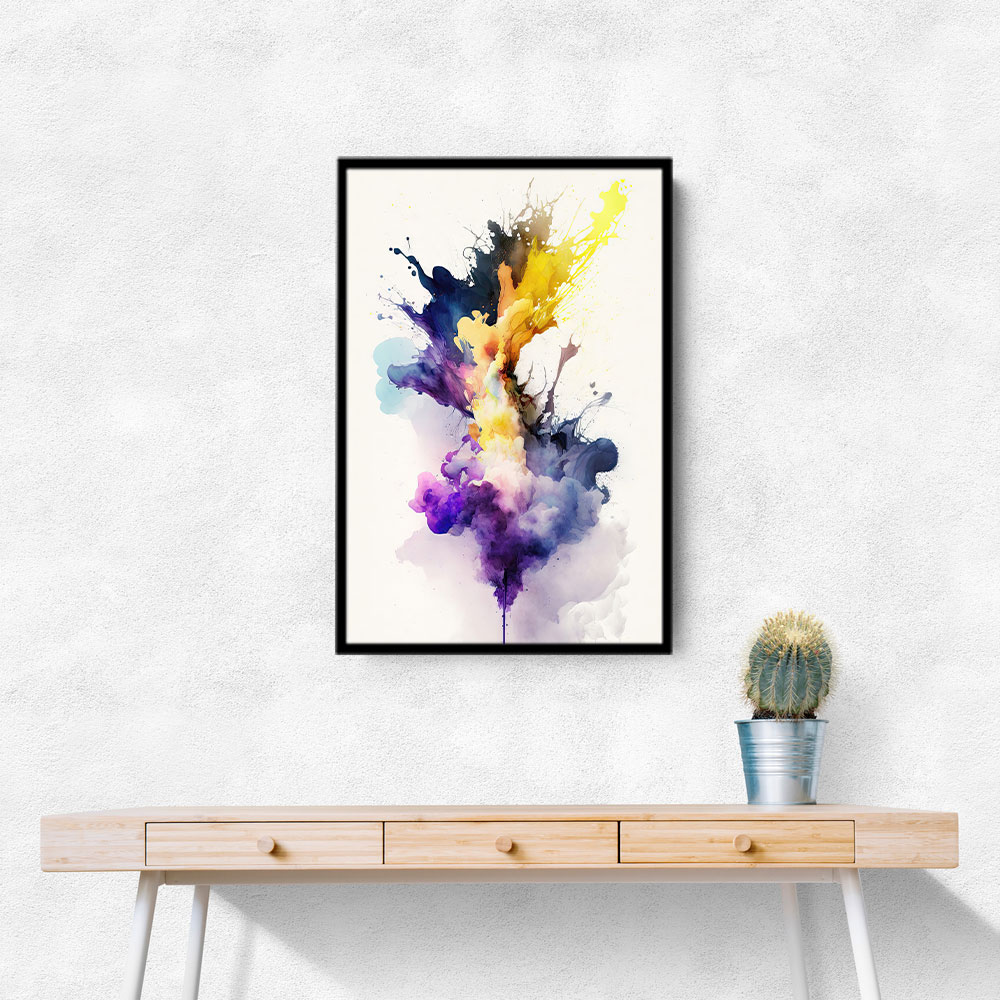 Ink Splash Abstract 42 Wall Art