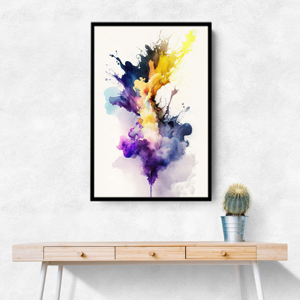 Ink Splash Abstract 42 Wall Art