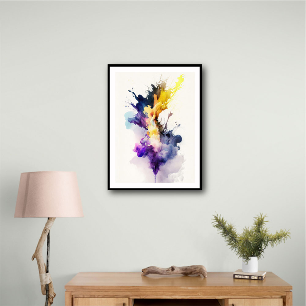 Ink Splash Abstract 42 Wall Art