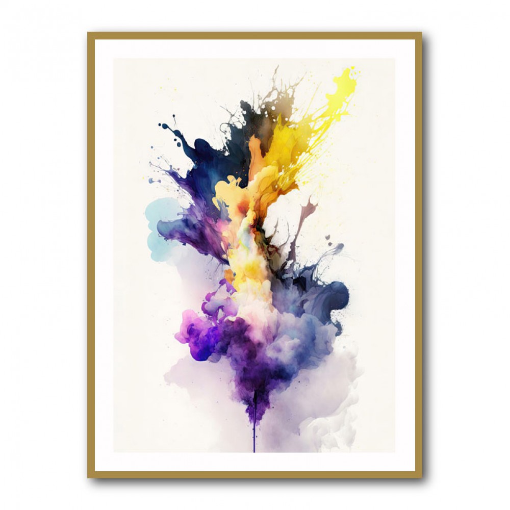 Ink Splash Abstract 42 Wall Art