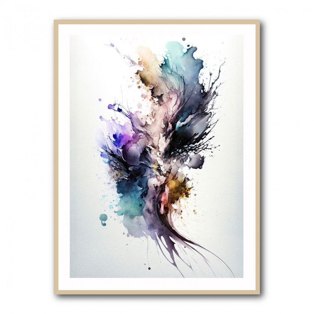 Ink Splash Abstract 44 Wall Art