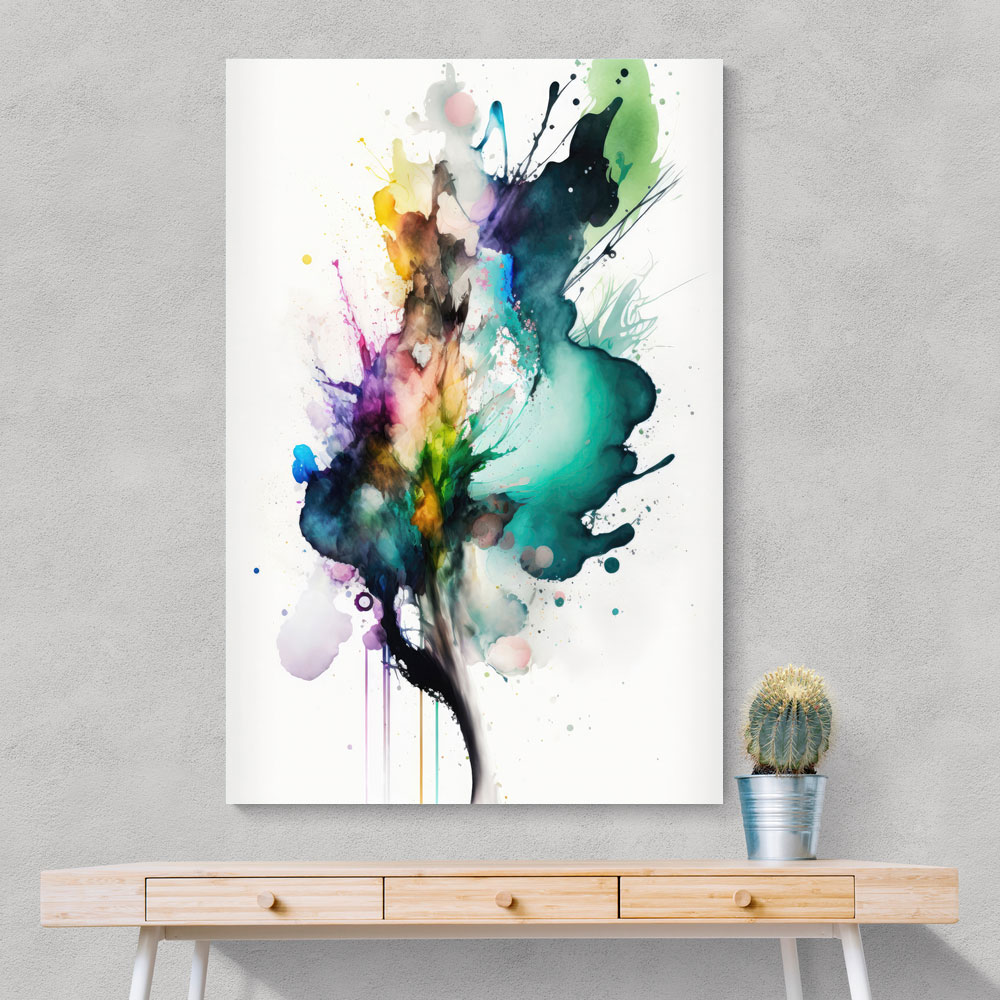 Ink Splash Abstract 46 Wall Art