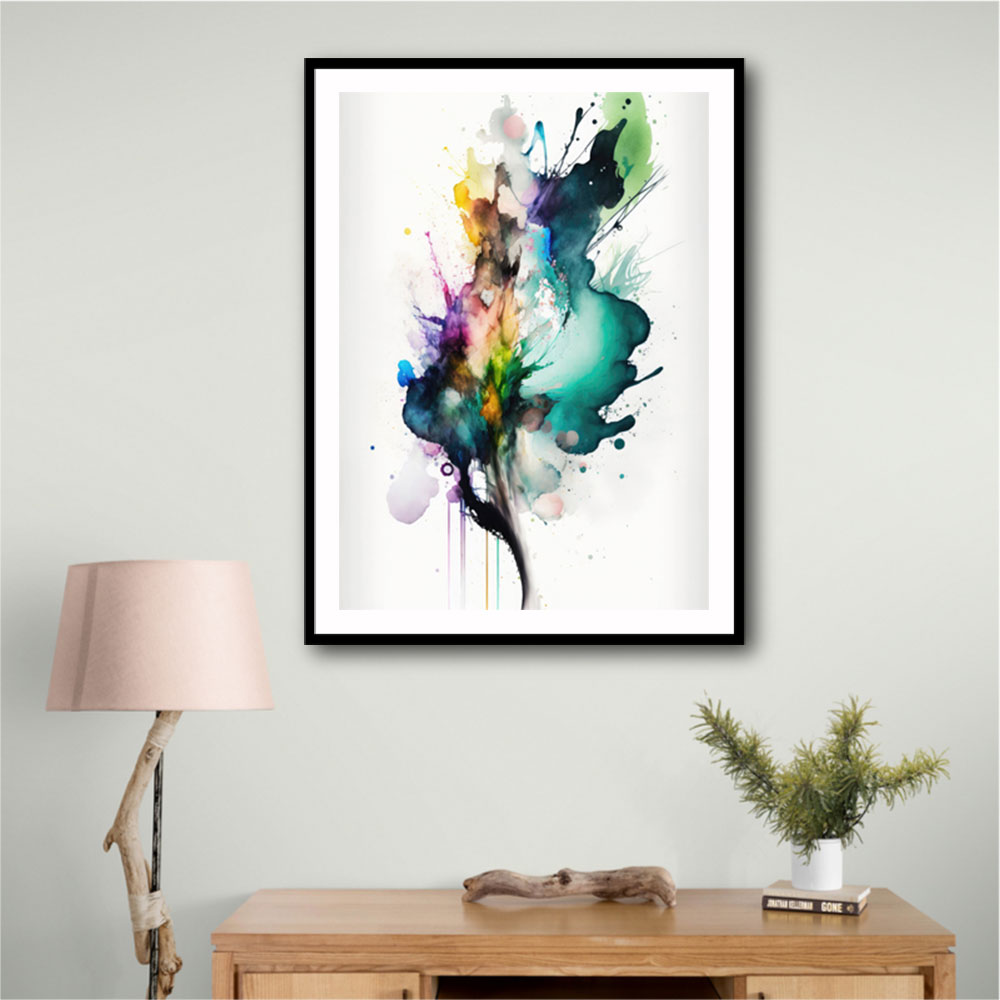 Ink Splash Abstract 46 Wall Art