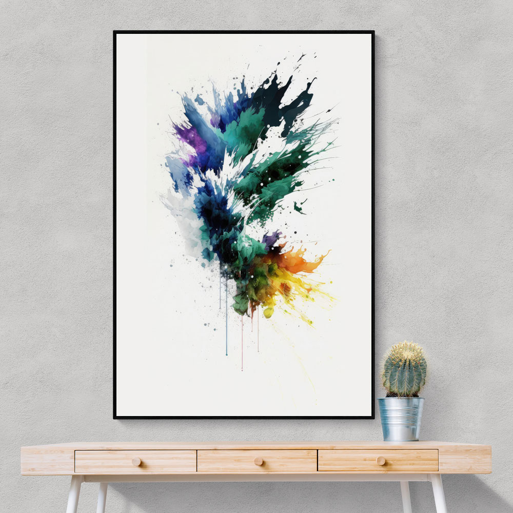 Ink Splash Abstract 47 Wall Art