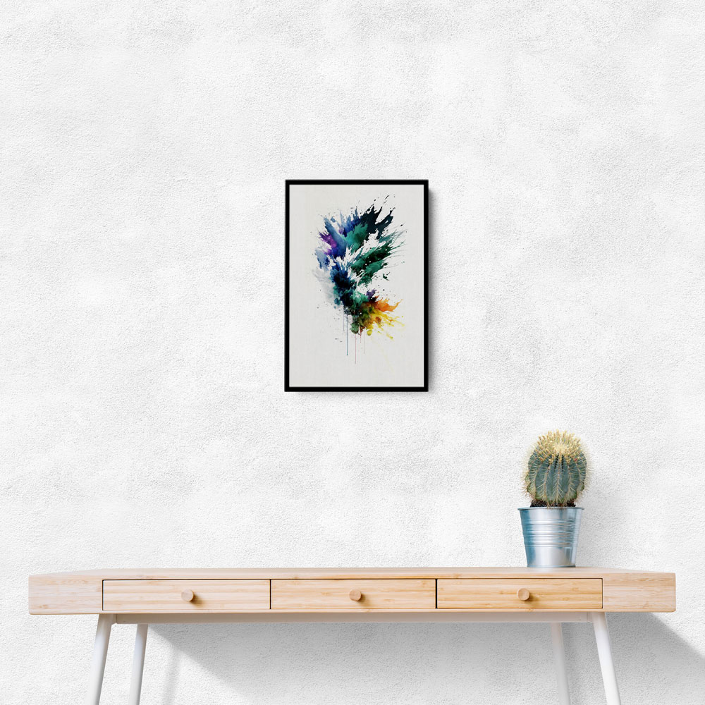 Ink Splash Abstract 47 Wall Art