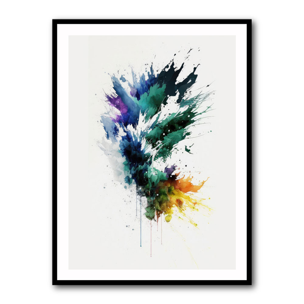 Ink Splash Abstract 47 Wall Art