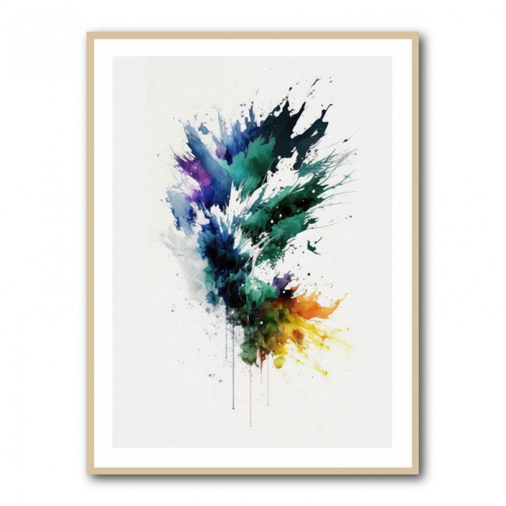 Ink Splash Abstract 47 Wall Art