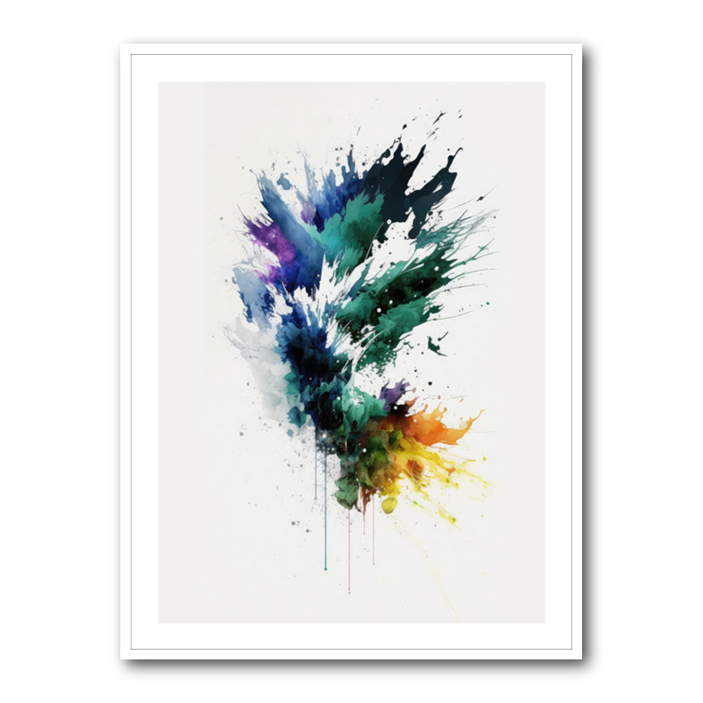 Ink Splash Abstract 47 Wall Art