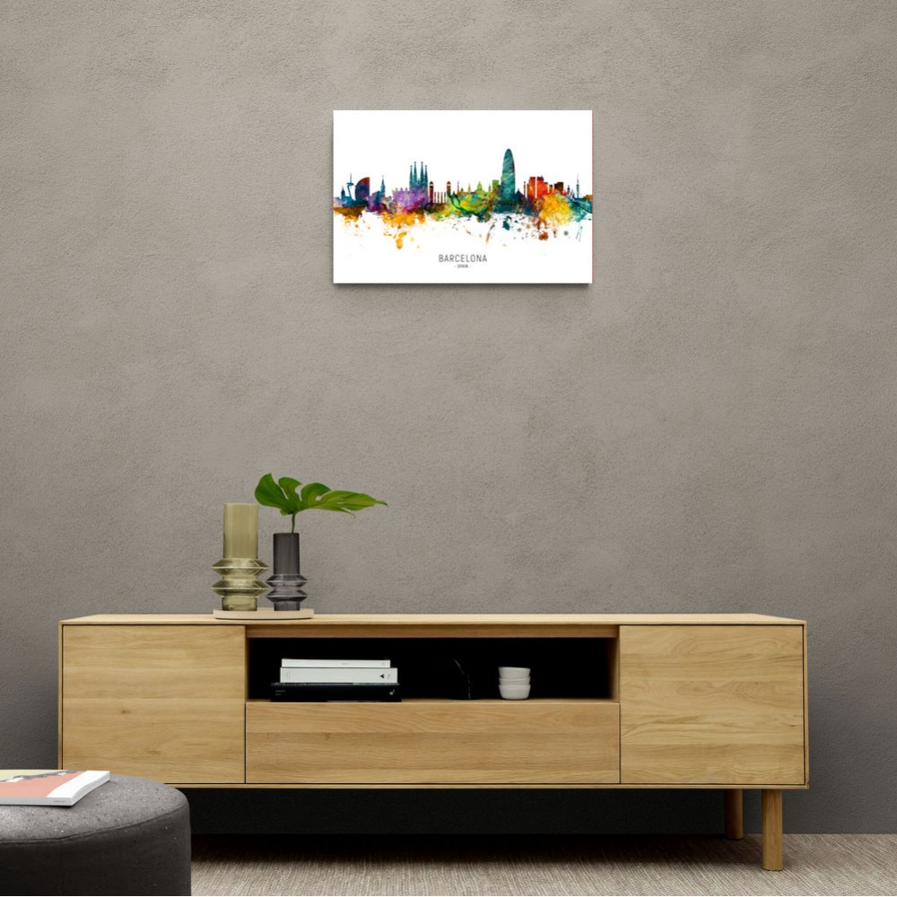 Barcelona Spain Skyline