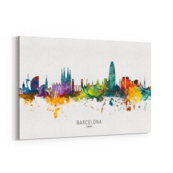 Barcelona Spain Skyline