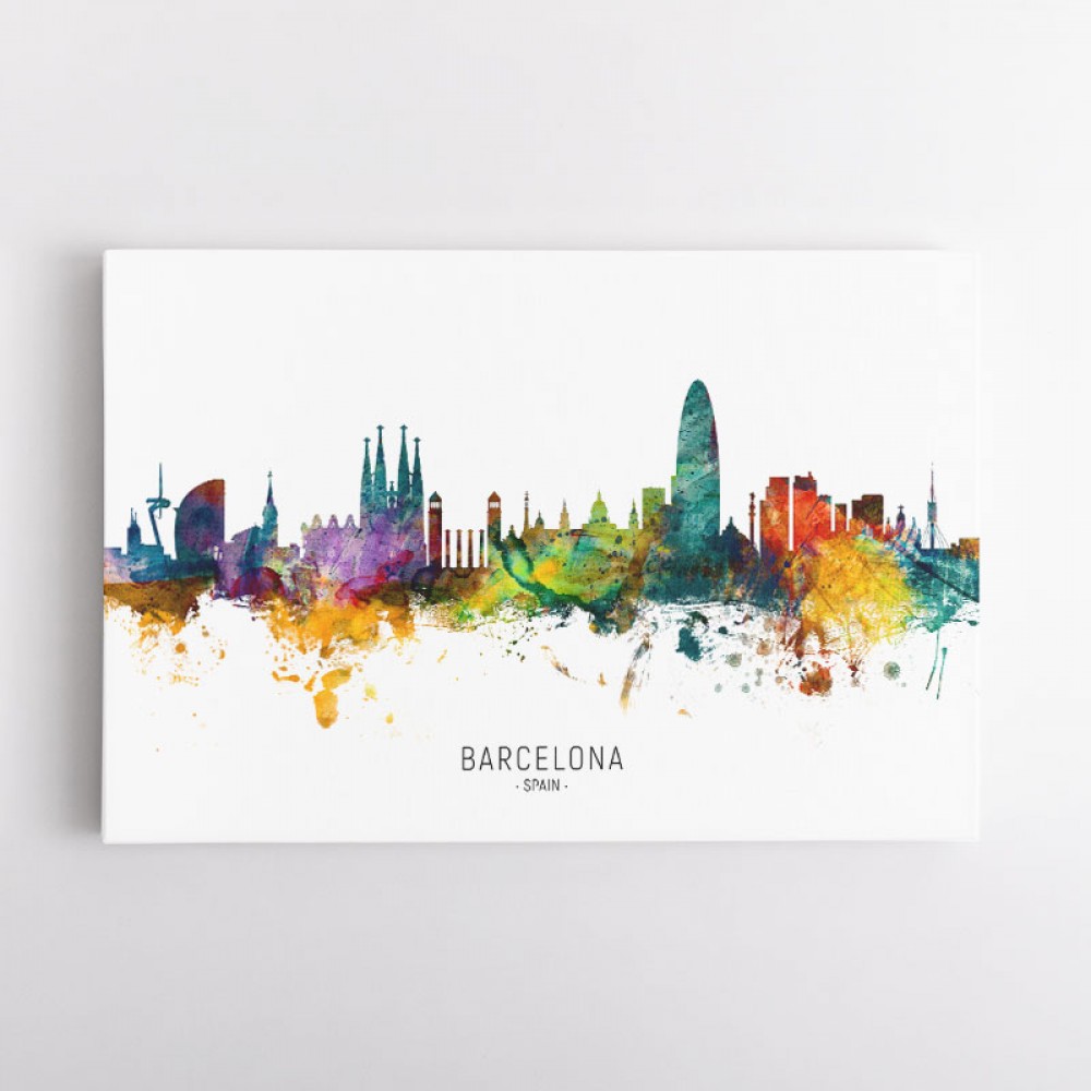 Barcelona Spain Skyline