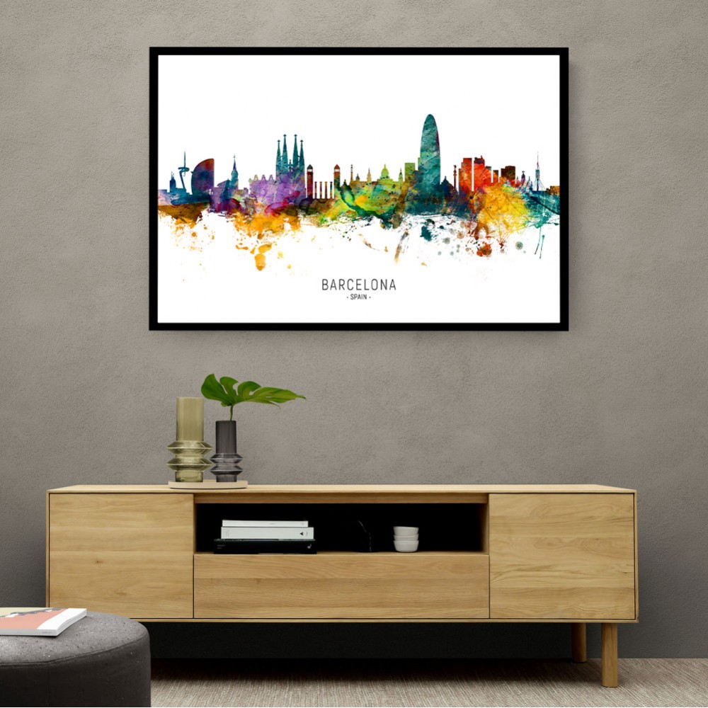 Barcelona Spain Skyline