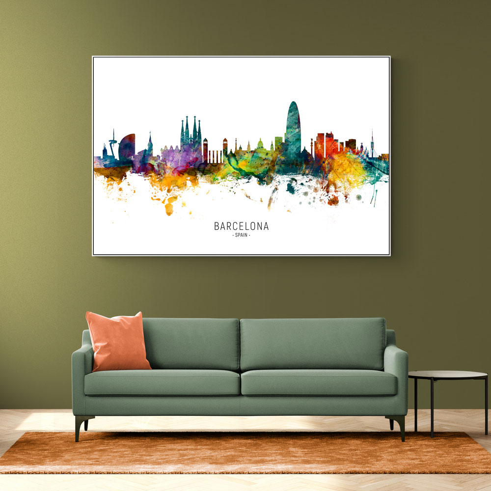 Barcelona Spain Skyline