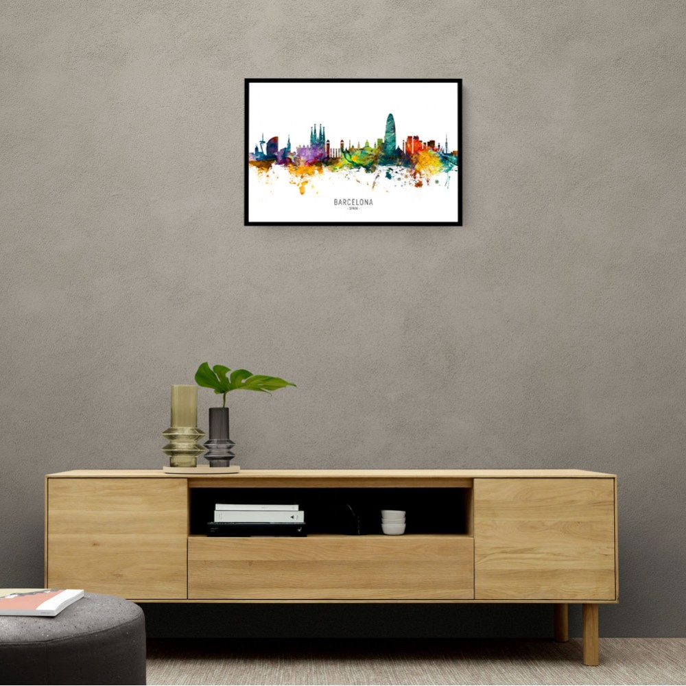 Barcelona Spain Skyline