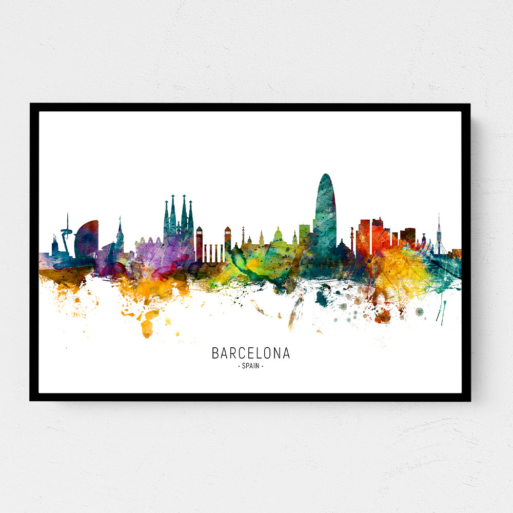 Barcelona Spain Skyline