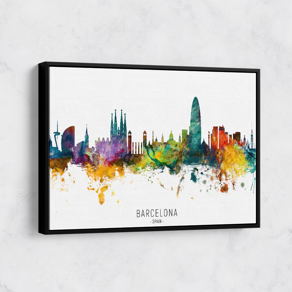 Barcelona Spain Skyline