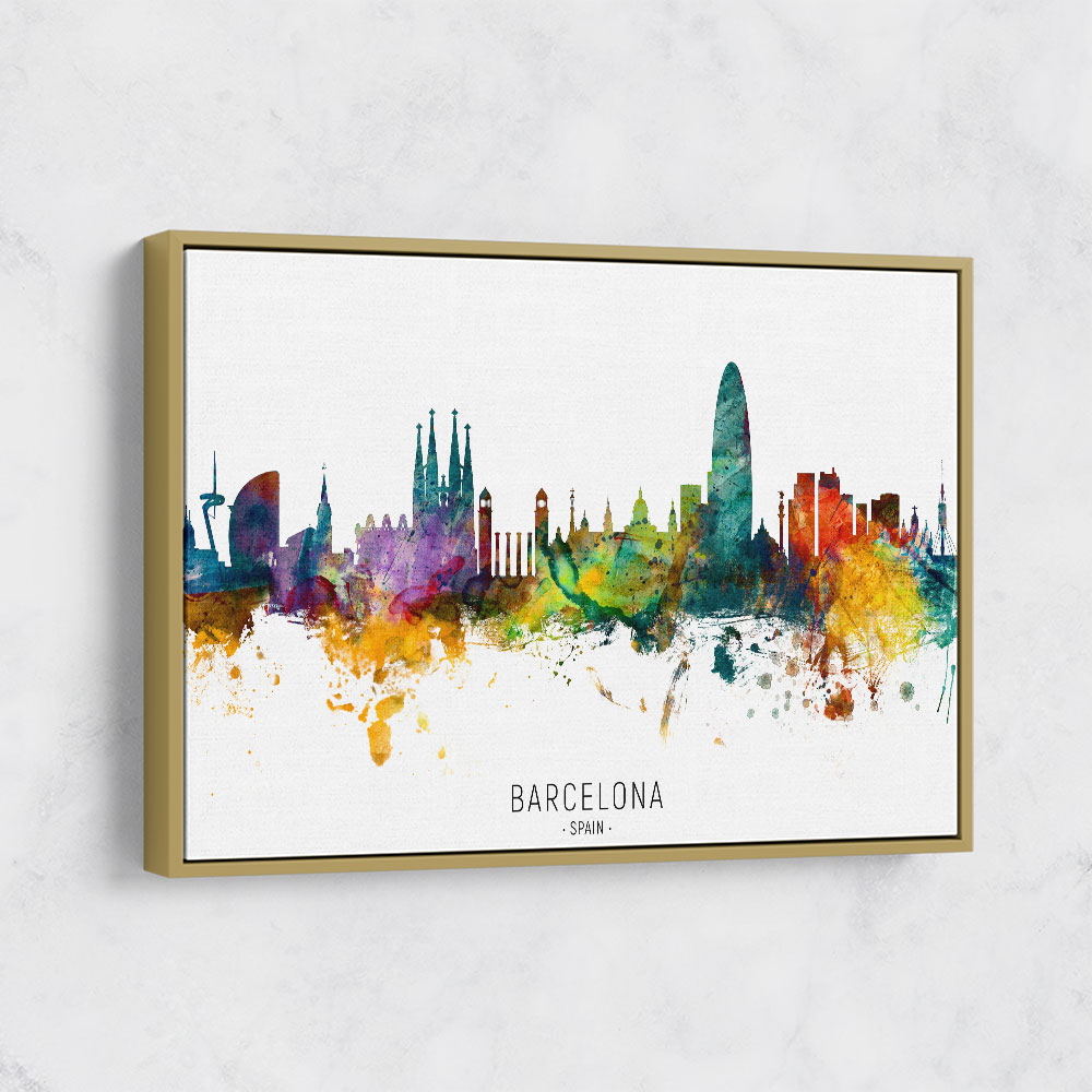 Barcelona Spain Skyline