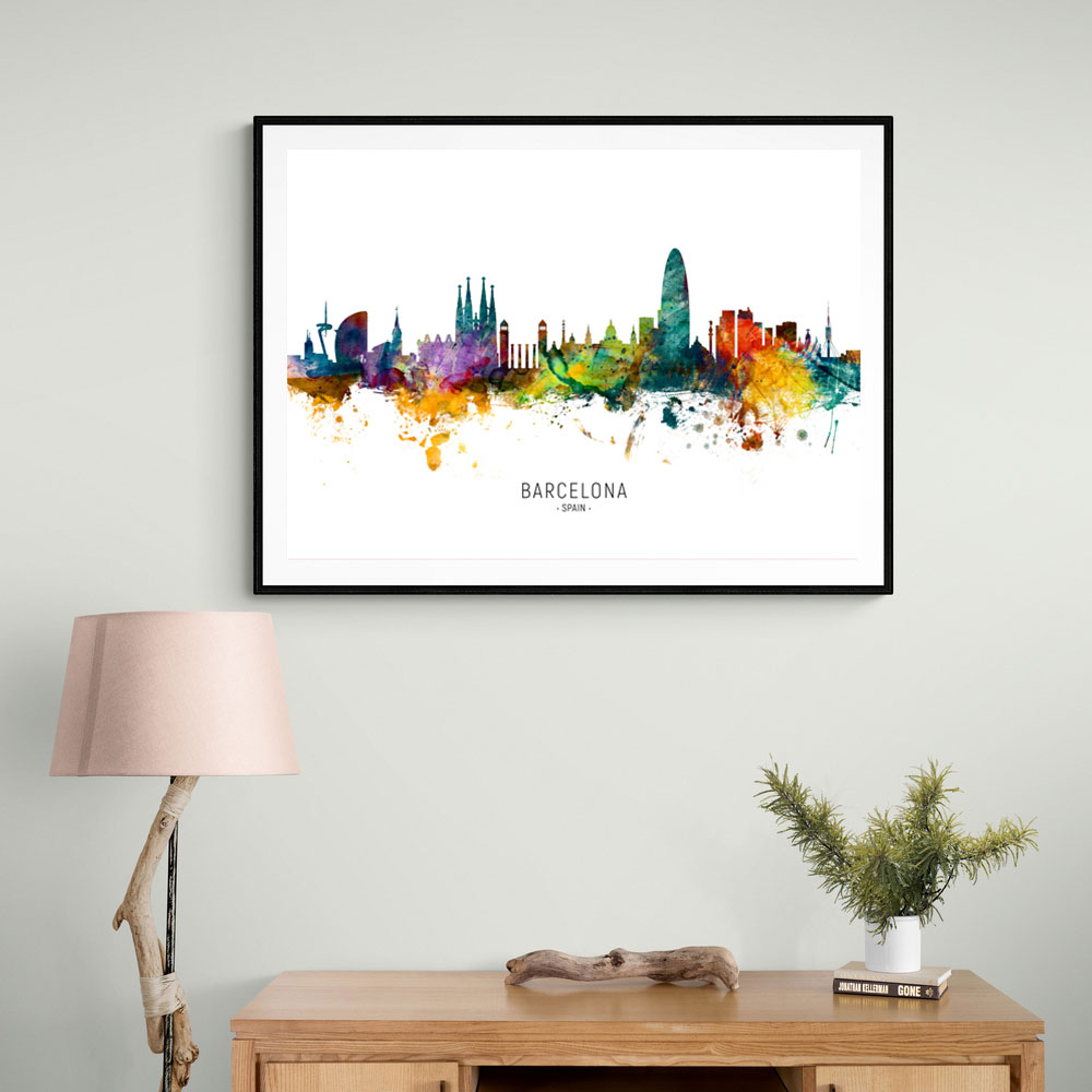 Barcelona Spain Skyline