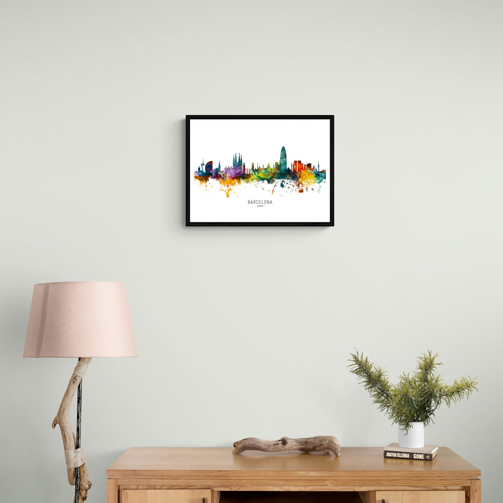 Barcelona Spain Skyline