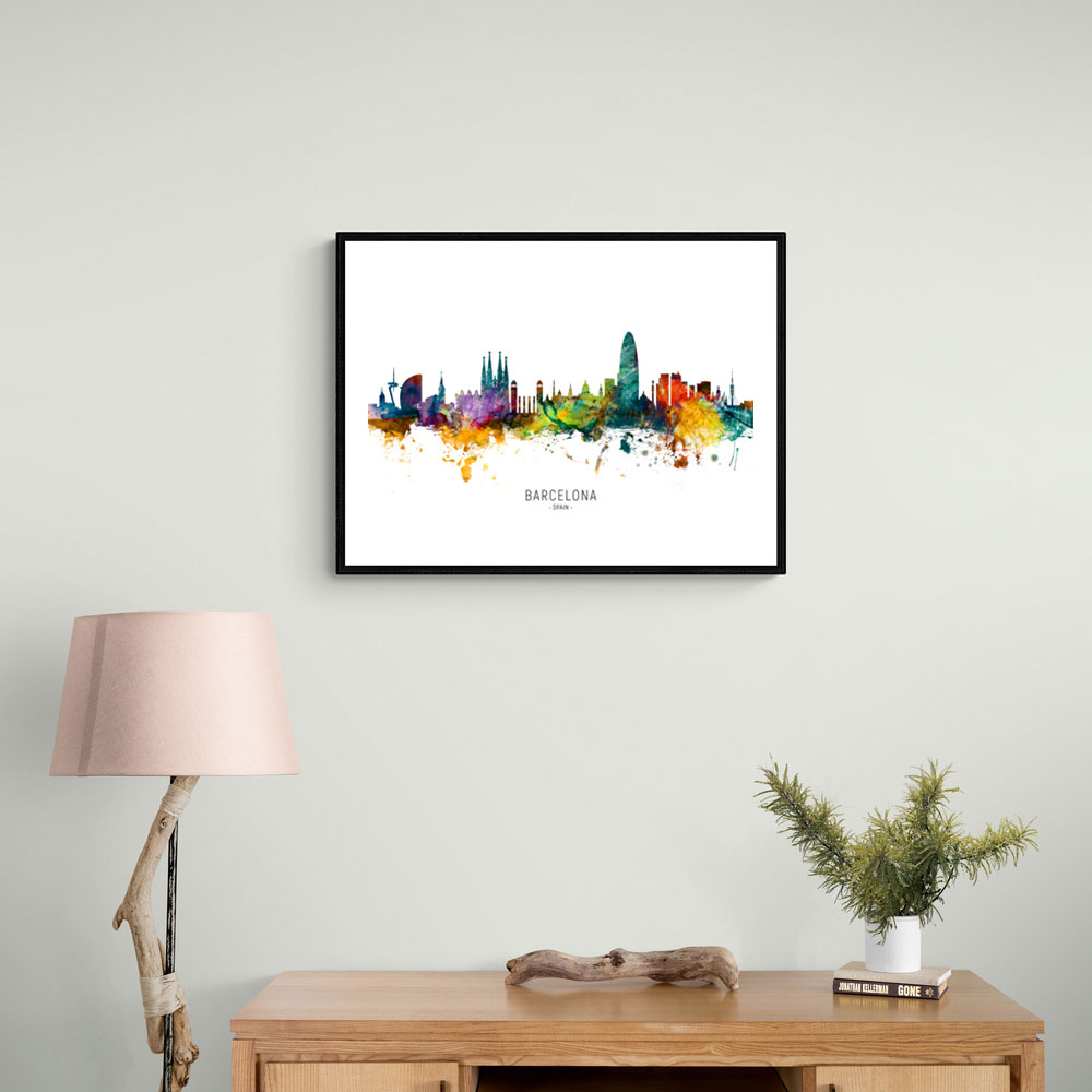 Barcelona Spain Skyline