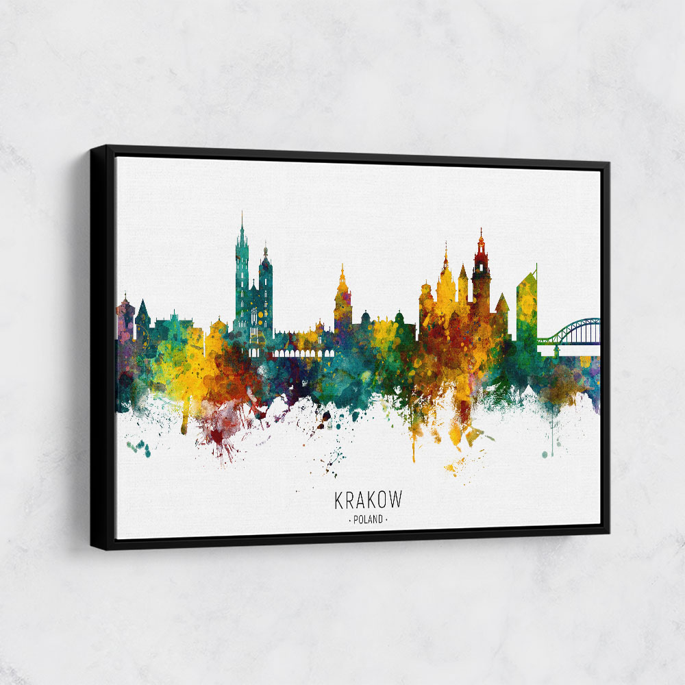 Krakow Poland Skyline