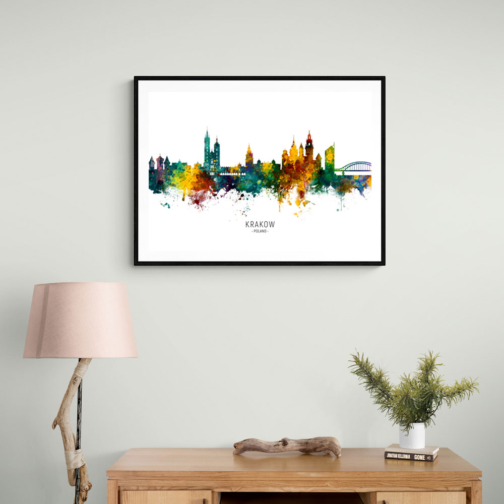 Krakow Poland Skyline