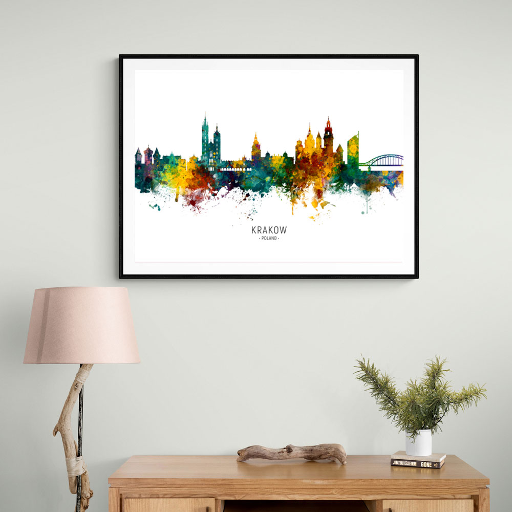 Krakow Poland Skyline