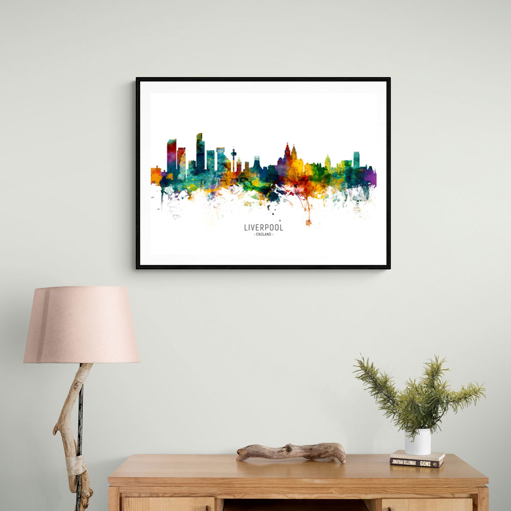 Liverpool England Skyline