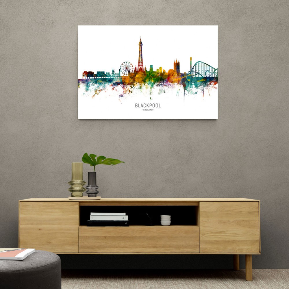 Blackpool England Skyline