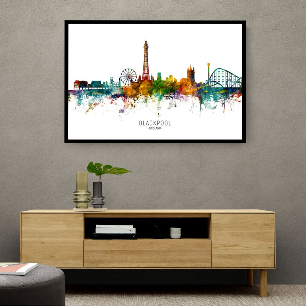 Blackpool England Skyline