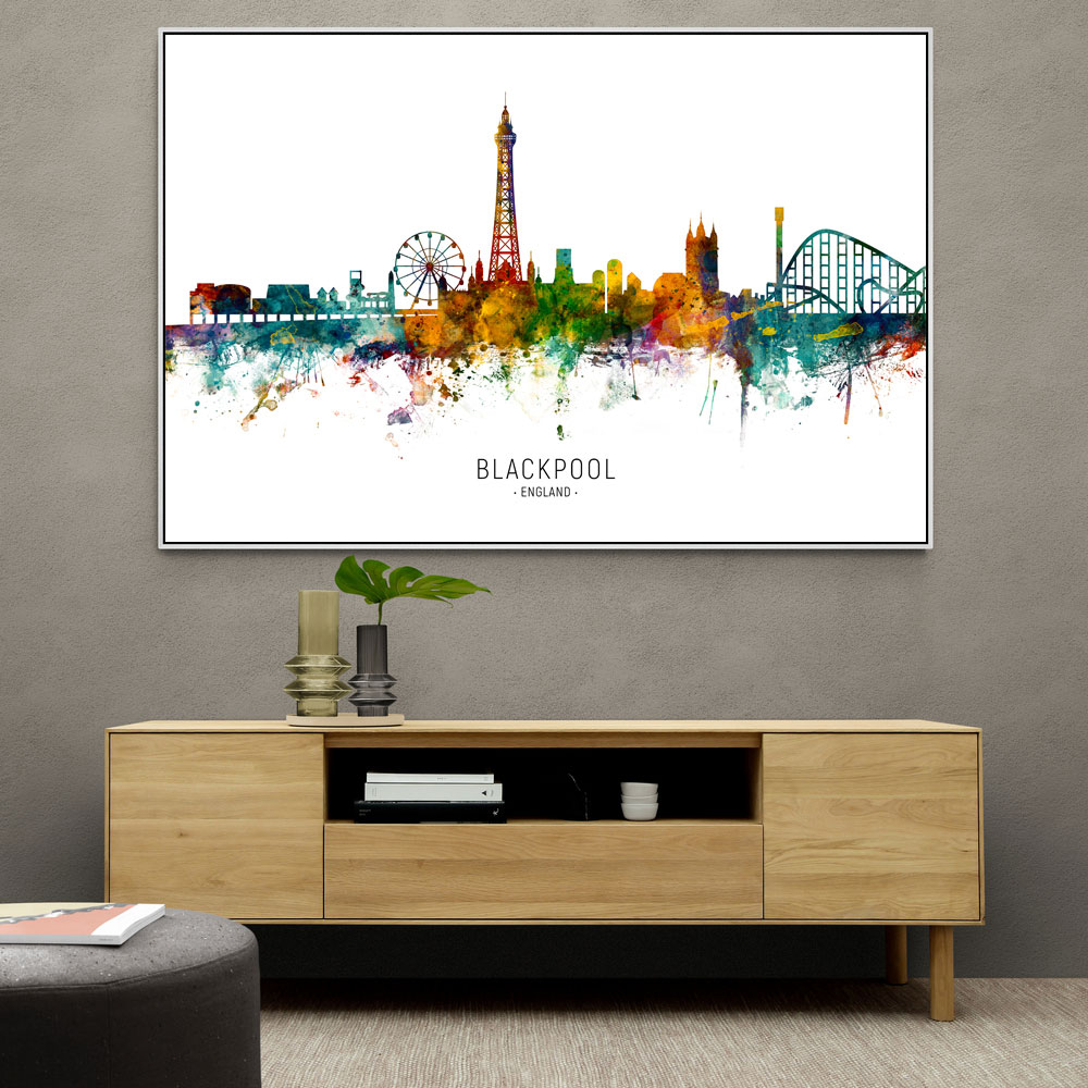 Blackpool England Skyline