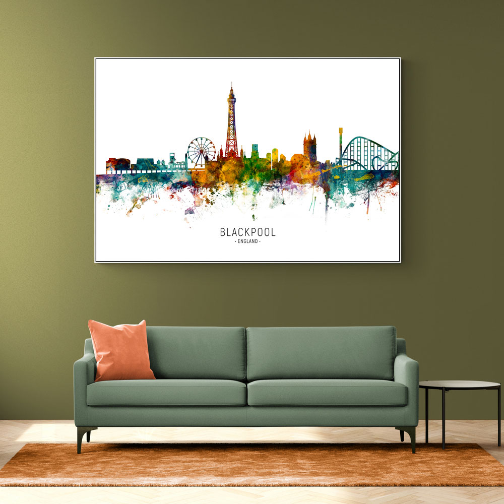 Blackpool England Skyline