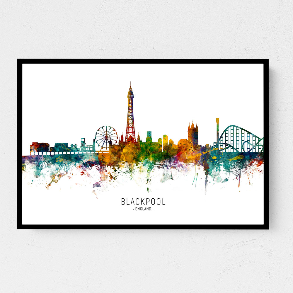 Blackpool England Skyline