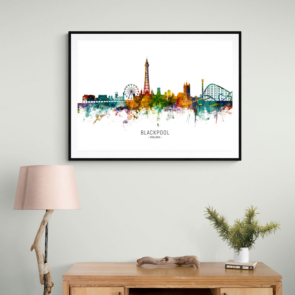 Blackpool England Skyline