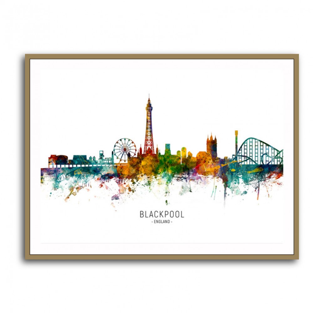 Blackpool England Skyline