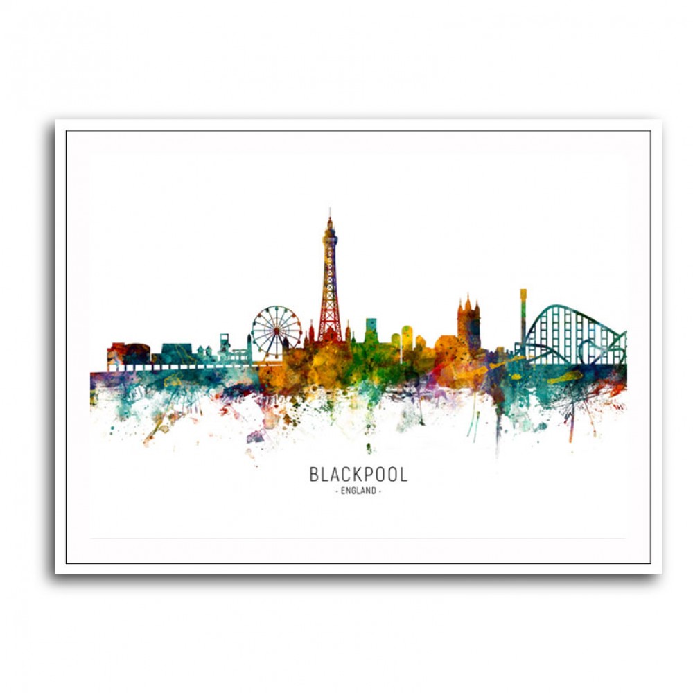 Blackpool England Skyline