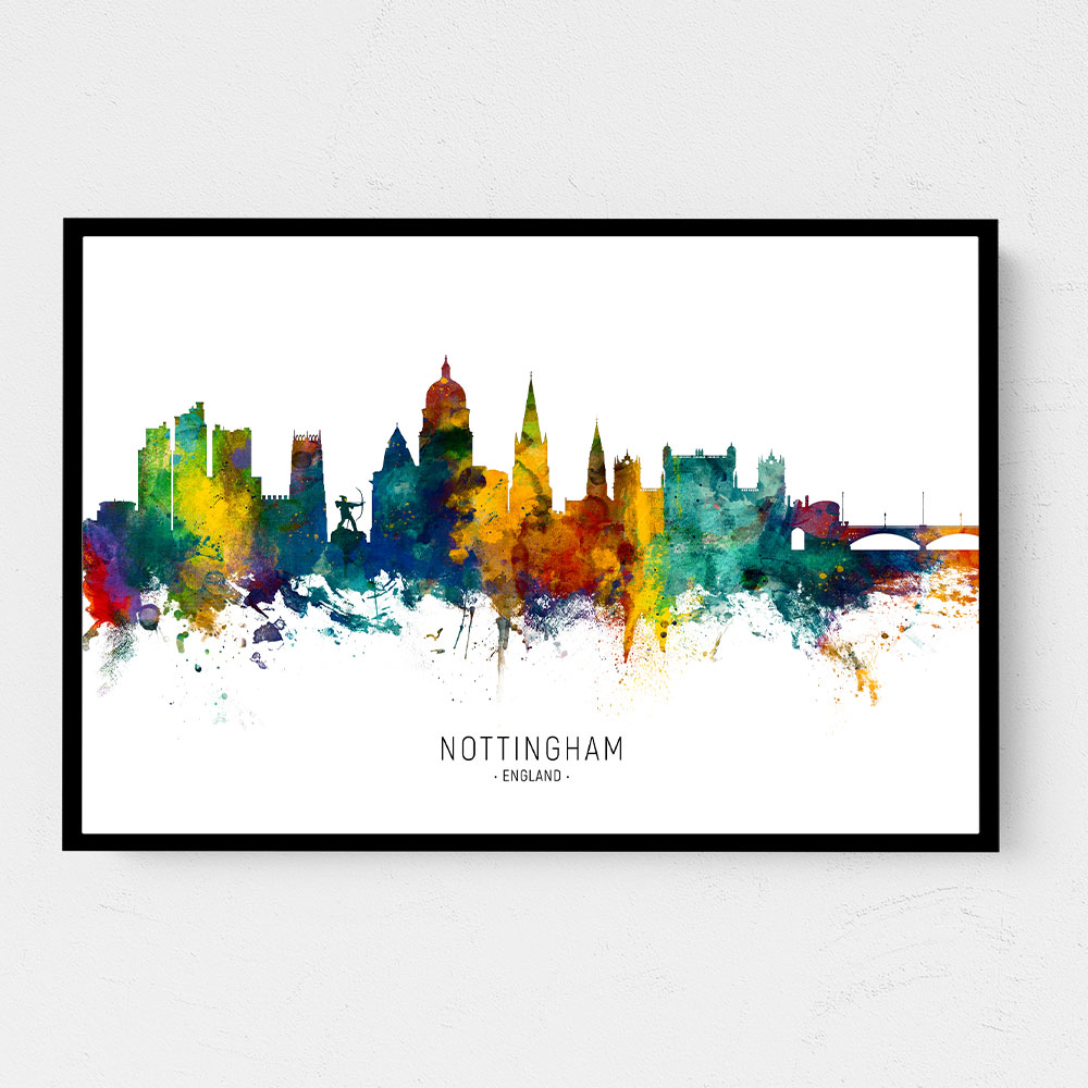 Nottingham England Skyline