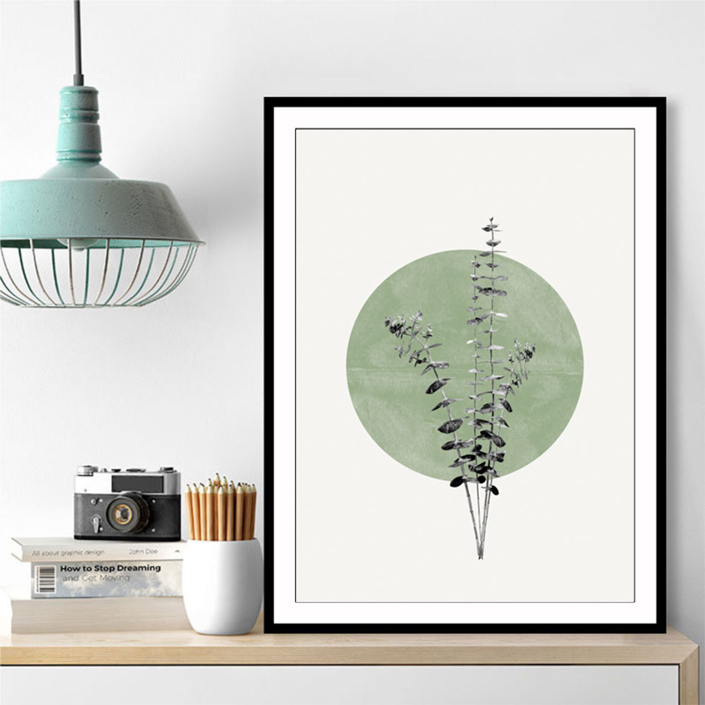 Eucalyptus and Green Moon Eucalyptus and Green Moon