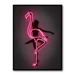 Ballerina Flamingo Neon