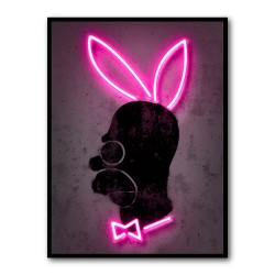 Homer Playboy Bunny Neon