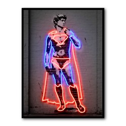 Michelangelos David Neon