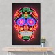 Day of the Dead Skull Neon