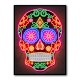 Day of the Dead Skull Neon