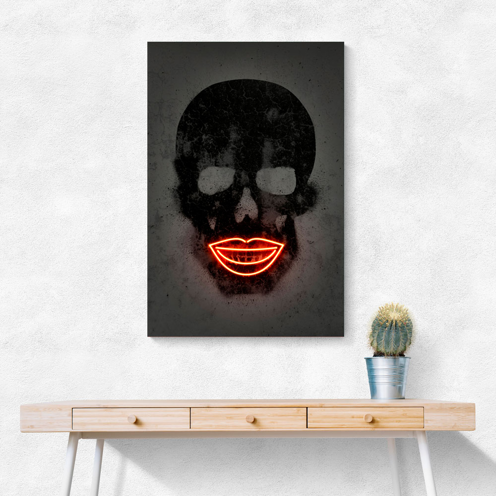 Black Skull Neon