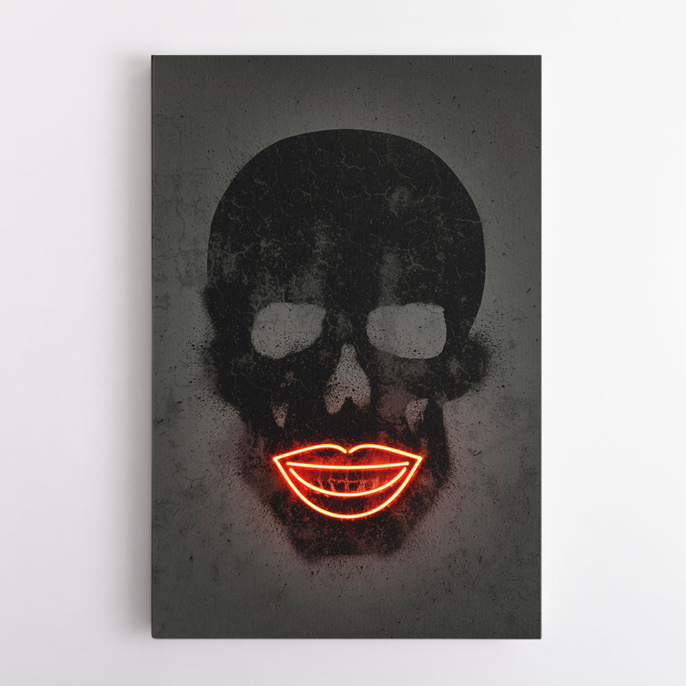 Black Skull Neon