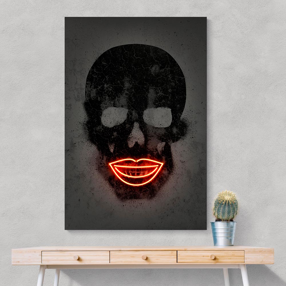 Black Skull Neon