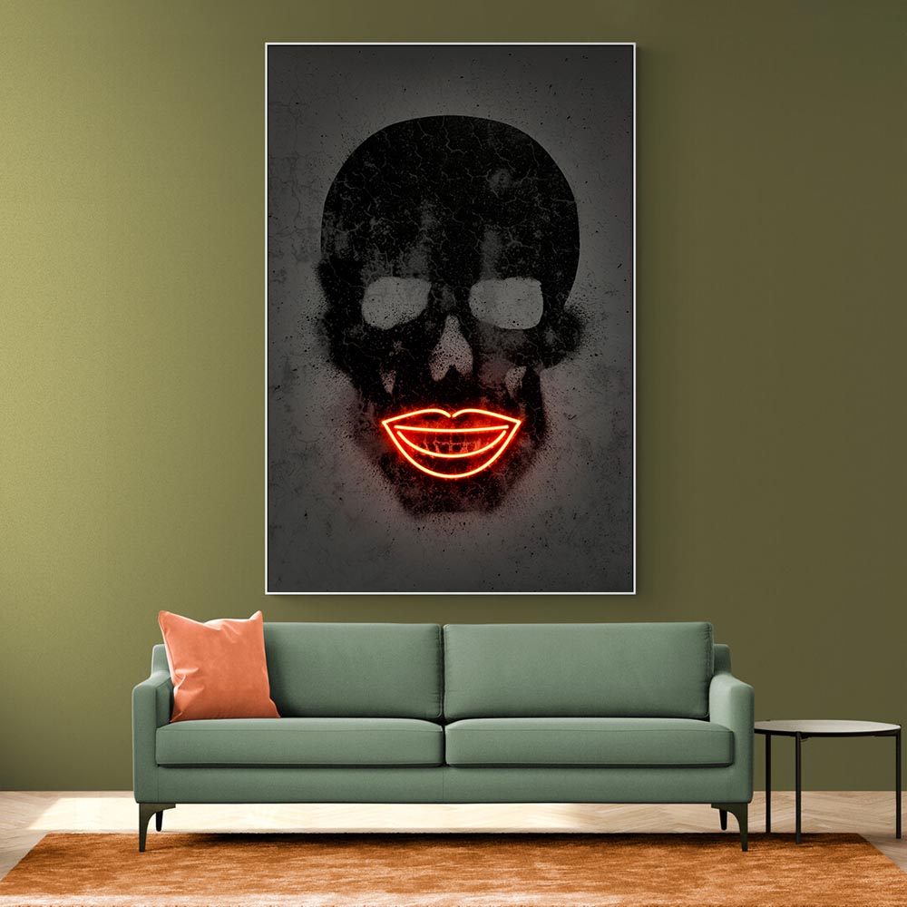 Black Skull Neon