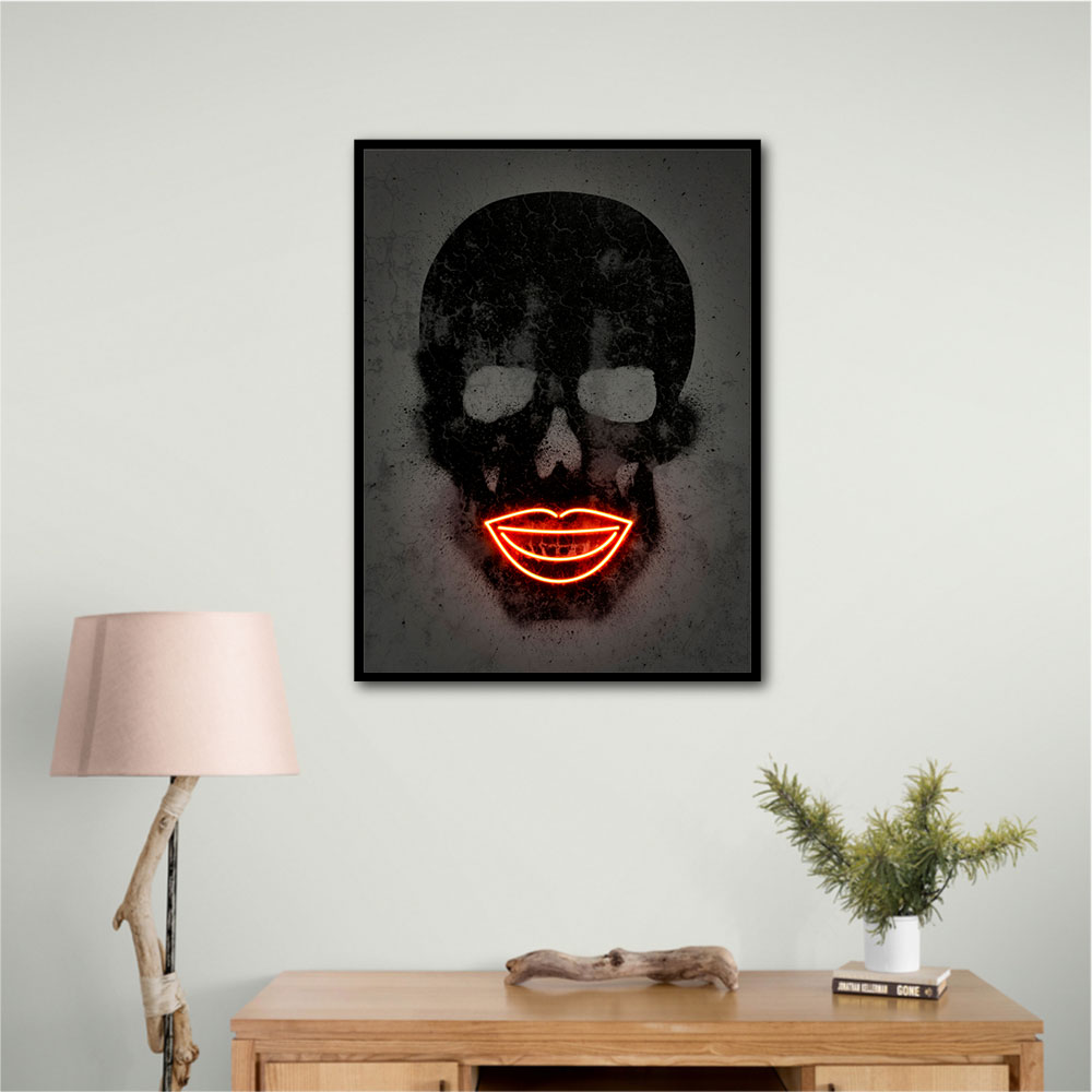 Black Skull Neon