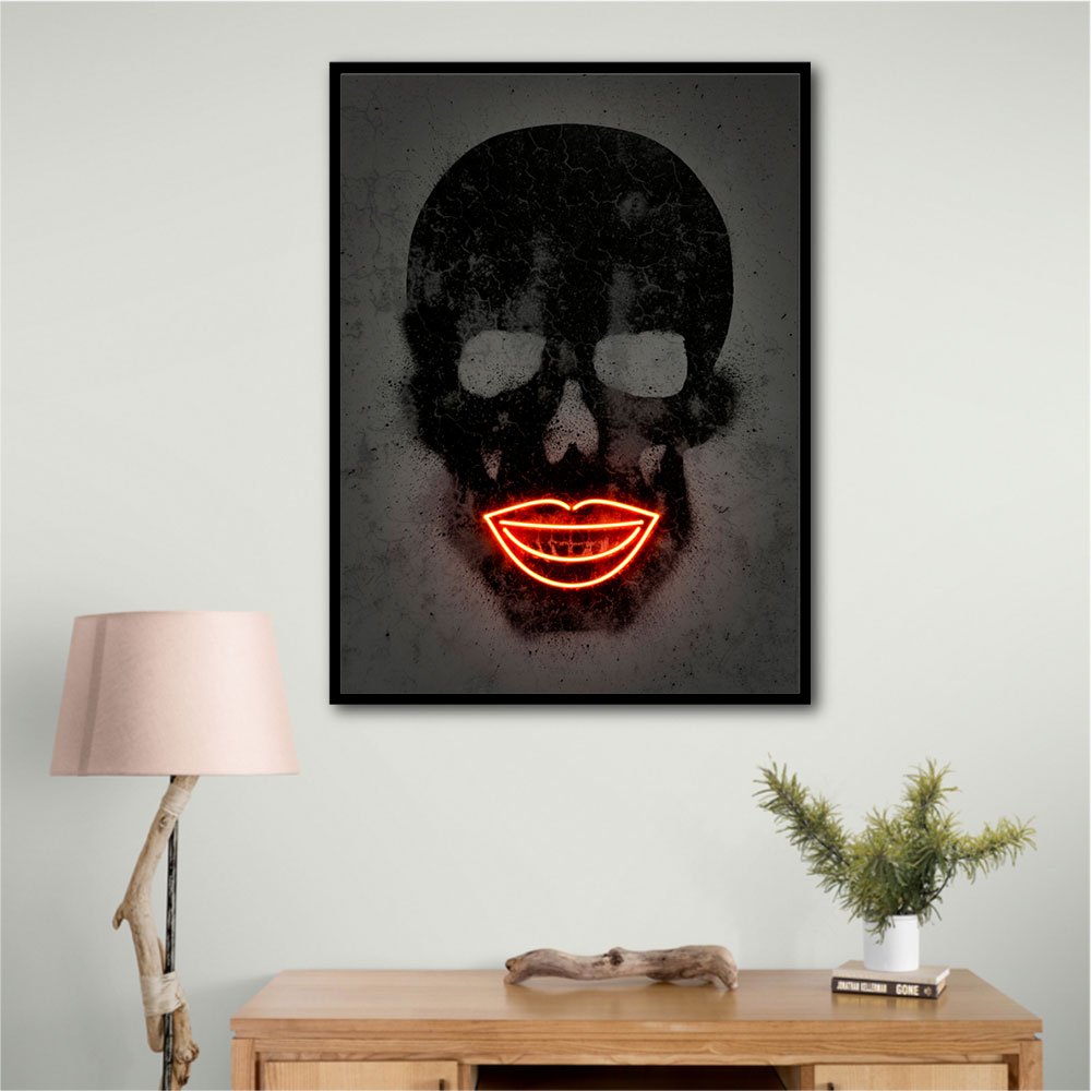 Black Skull Neon